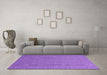 Machine Washable Abstract Purple Contemporary Area Rugs in a Living Room, wshcon2184pur