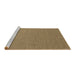 Sideview of Machine Washable Abstract Brown Contemporary Rug, wshcon2184brn