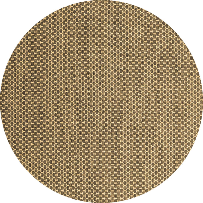 Round Machine Washable Abstract Brown Contemporary Rug, wshcon2184brn