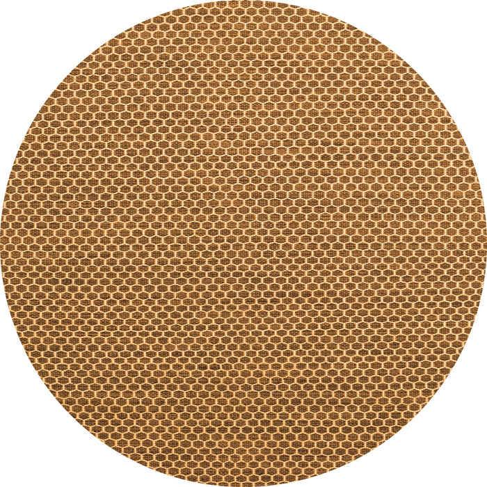 Square Abstract Orange Contemporary Rug, con2184org