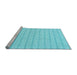 Sideview of Machine Washable Abstract Light Blue Contemporary Rug, wshcon2185lblu