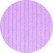 Round Machine Washable Abstract Purple Contemporary Area Rugs, wshcon2185pur