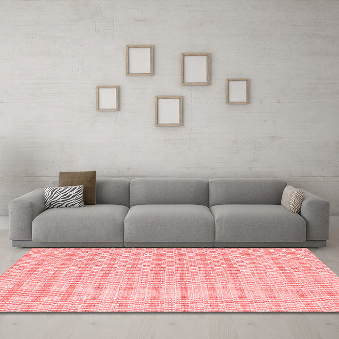 Contemporary Red Washable Rugs