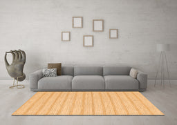 Machine Washable Abstract Orange Contemporary Area Rugs in a Living Room, wshcon2185org