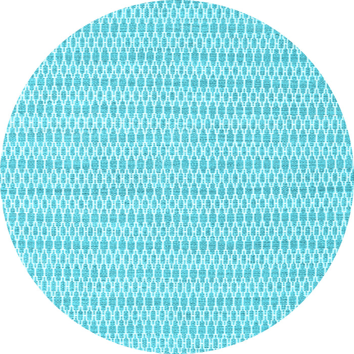 Round Machine Washable Abstract Light Blue Contemporary Rug, wshcon2185lblu