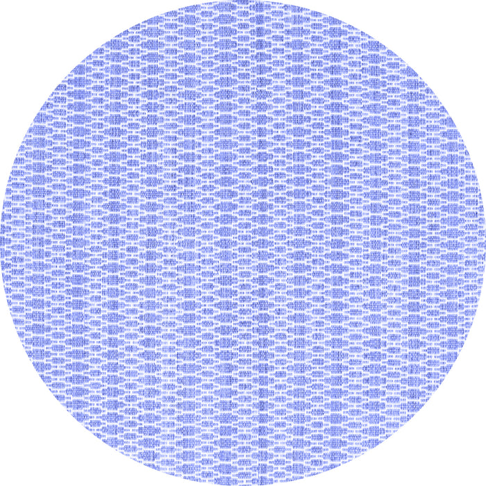 Round Machine Washable Abstract Blue Contemporary Rug, wshcon2185blu