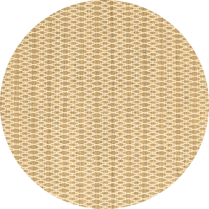 Round Abstract Brown Contemporary Rug, con2185brn
