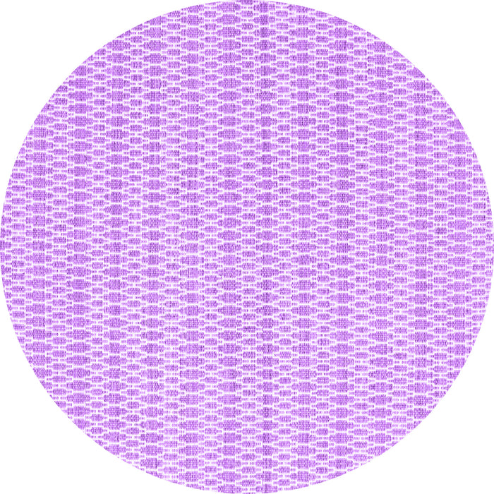 Round Abstract Purple Contemporary Rug, con2185pur