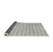 Thickness of Contemporary Gunmetal Gray Modern Rug, con2186