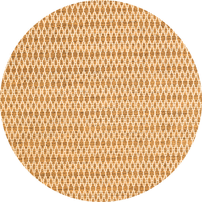 Square Abstract Orange Contemporary Rug, con2186org