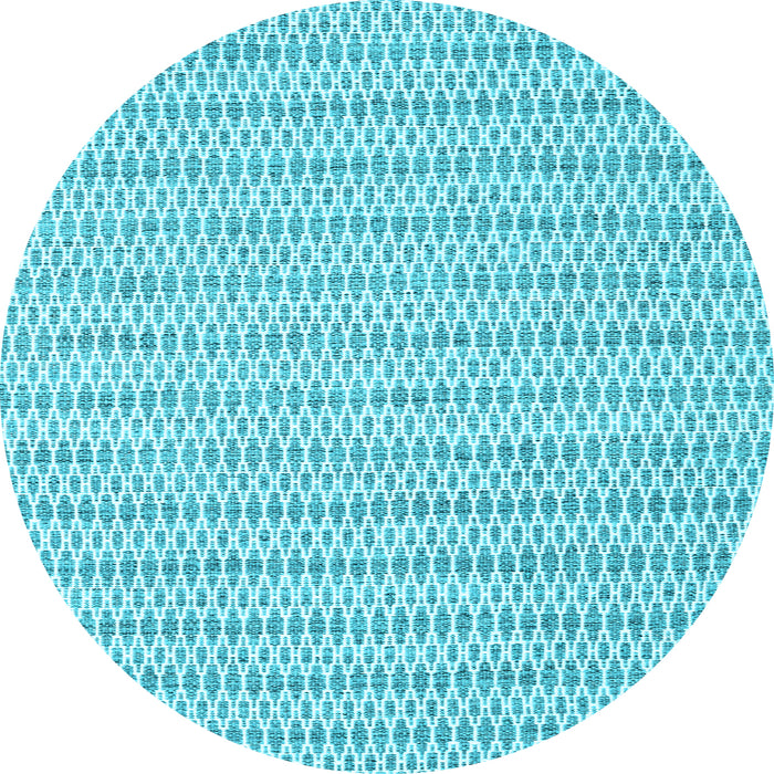 Round Machine Washable Abstract Light Blue Contemporary Rug, wshcon2186lblu