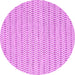 Round Abstract Pink Contemporary Rug, con2186pnk