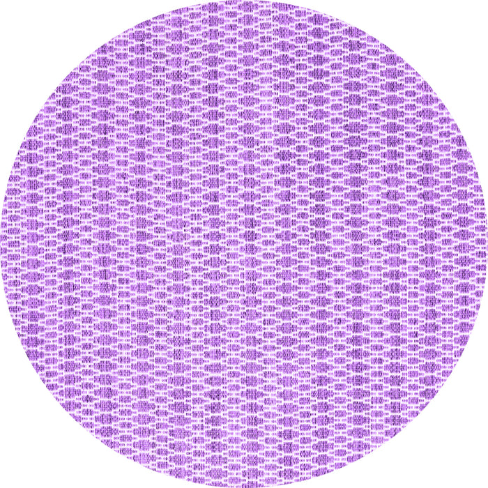 Round Abstract Purple Contemporary Rug, con2186pur