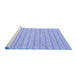 Sideview of Machine Washable Abstract Blue Contemporary Rug, wshcon2186blu