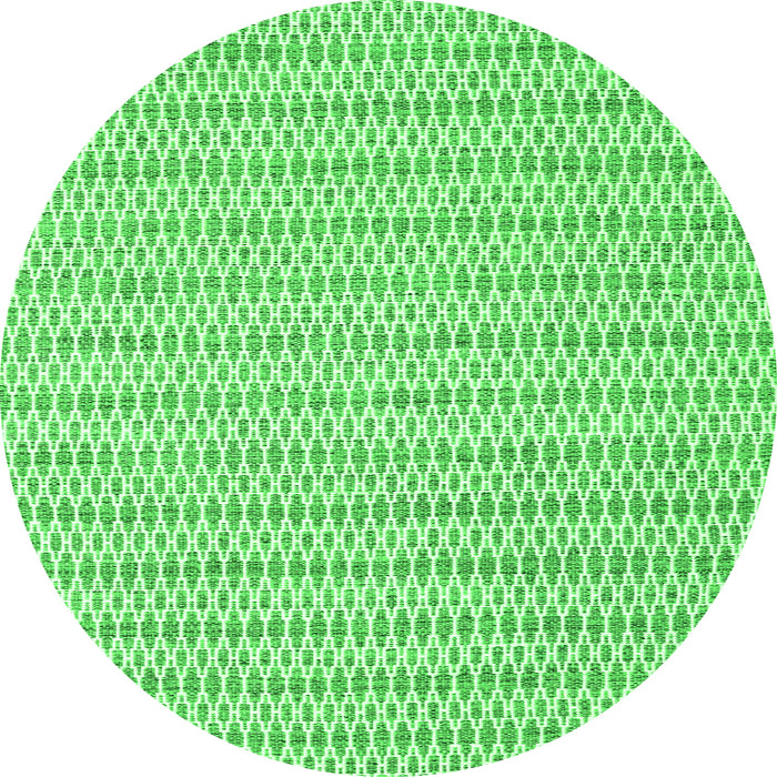 Square Abstract Green Contemporary Rug, con2186grn