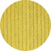 Round Abstract Yellow Contemporary Rug, con2186yw