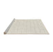 Serging Thickness of Machine Washable Contemporary Whip Beige Rug, wshcon2187