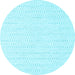 Round Solid Light Blue Modern Rug, con2187lblu