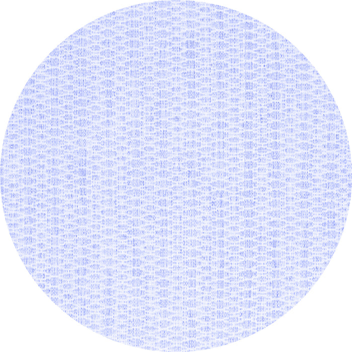 Round Solid Blue Modern Rug, con2187blu