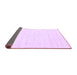 Sideview of Solid Purple Modern Rug, con2187pur