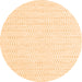 Square Solid Orange Modern Rug, con2187org