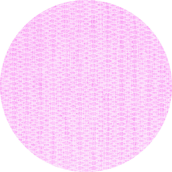 Round Solid Pink Modern Rug, con2187pnk