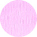 Round Solid Pink Modern Rug, con2187pnk