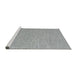 Serging Thickness of Machine Washable Contemporary Slate Granite Gray Rug, wshcon2188