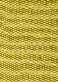 Abstract Yellow Contemporary Rug, con2188yw