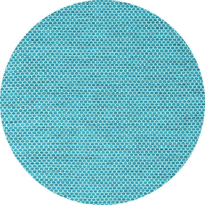Round Machine Washable Abstract Light Blue Contemporary Rug, wshcon2188lblu