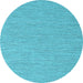 Round Machine Washable Abstract Light Blue Contemporary Rug, wshcon2188lblu