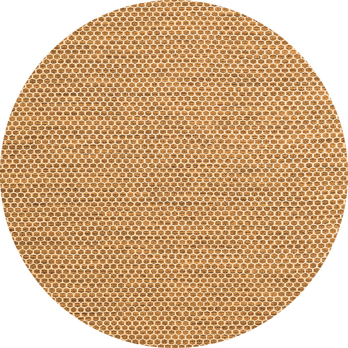 Square Abstract Orange Contemporary Rug, con2188org