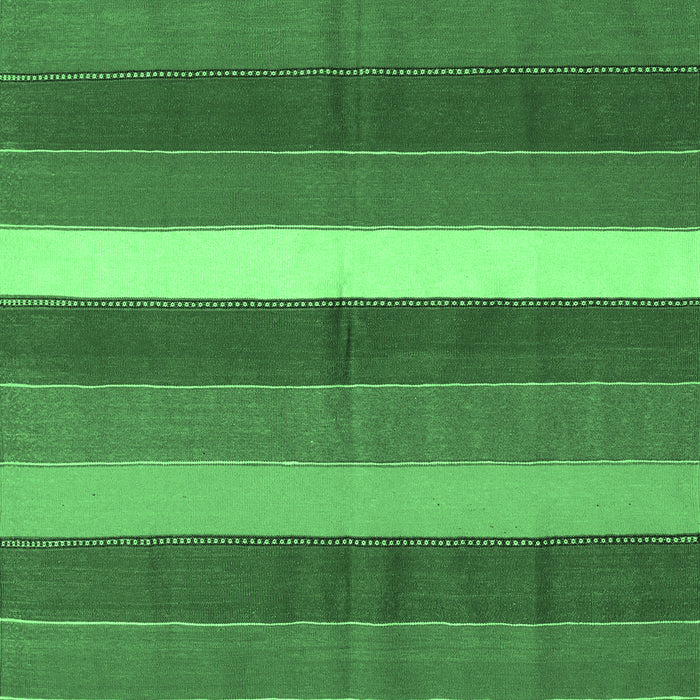 Machine Washable Oriental Emerald Green Traditional Area Rugs, wshcon2189emgrn