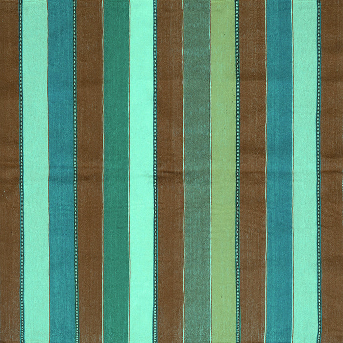 Square Oriental Turquoise Traditional Rug, con2189turq