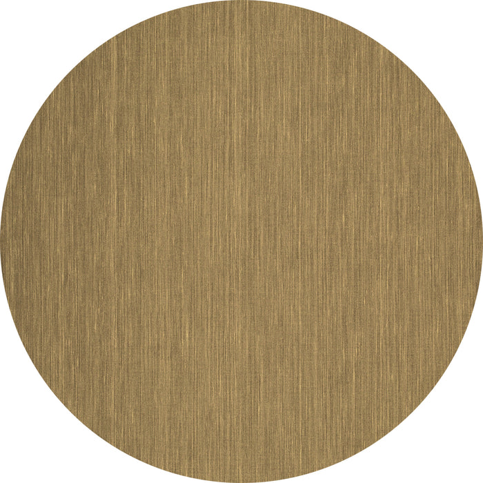 Round Abstract Brown Contemporary Rug, con218brn