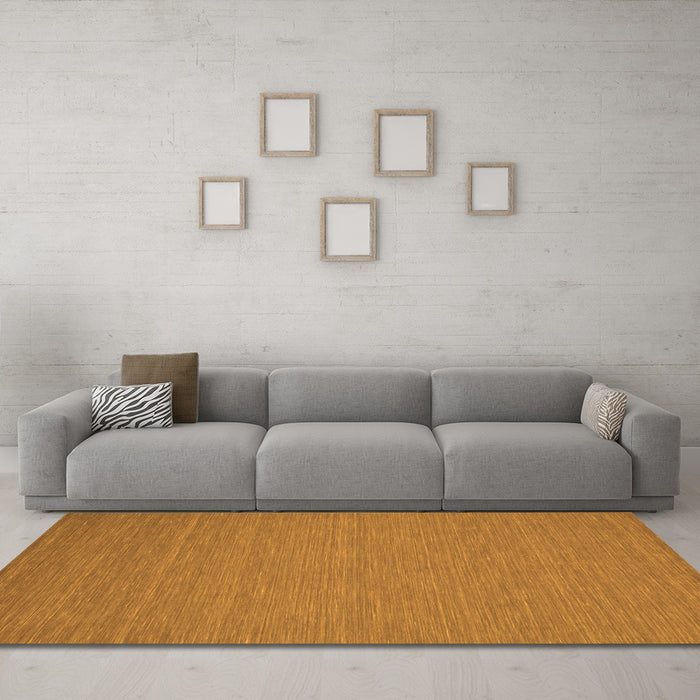 Machine Washable Abstract Orange Contemporary Area Rugs in a Living Room, wshcon218org