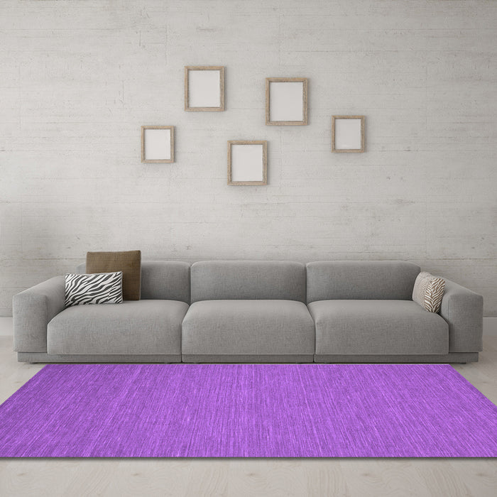Machine Washable Abstract Purple Contemporary Area Rugs in a Living Room, wshcon218pur