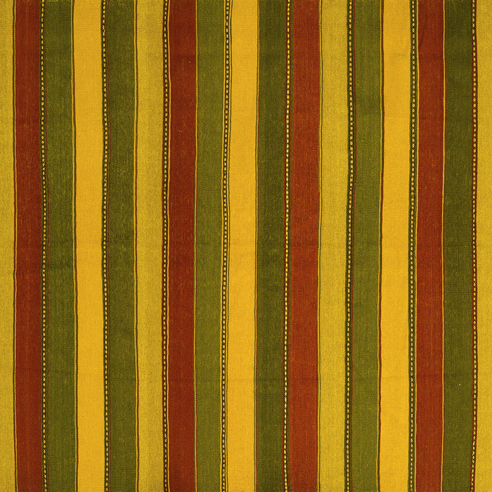 Square Machine Washable Southwestern Yellow Country Rug, wshcon2190yw