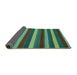 Sideview of Southwestern Turquoise Country Rug, con2190turq