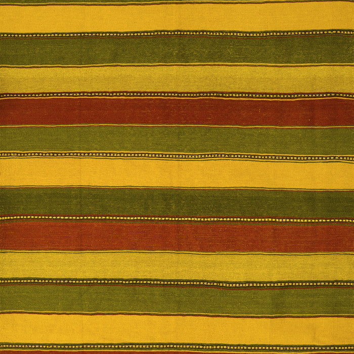 Machine Washable Southwestern Yellow Country Rug, wshcon2190yw