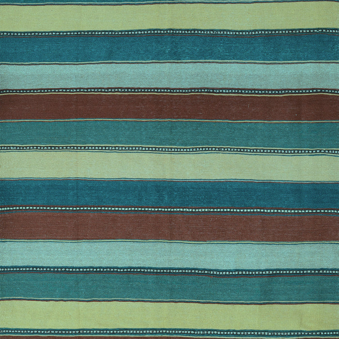 Machine Washable Southwestern Light Blue Country Rug, wshcon2190lblu