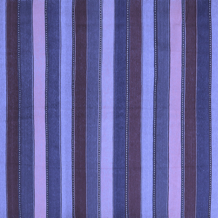 Square Machine Washable Southwestern Blue Country Rug, wshcon2190blu