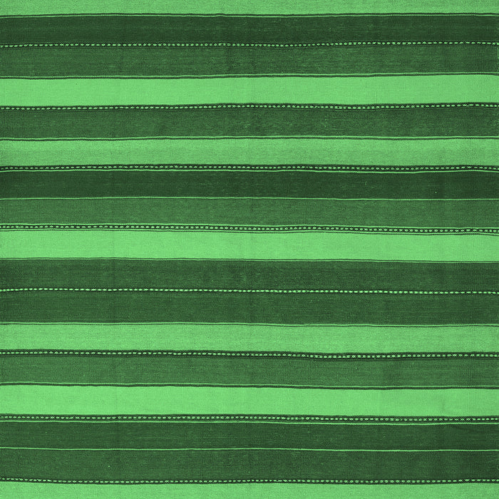 Square Southwestern Emerald Green Country Rug, con2190emgrn