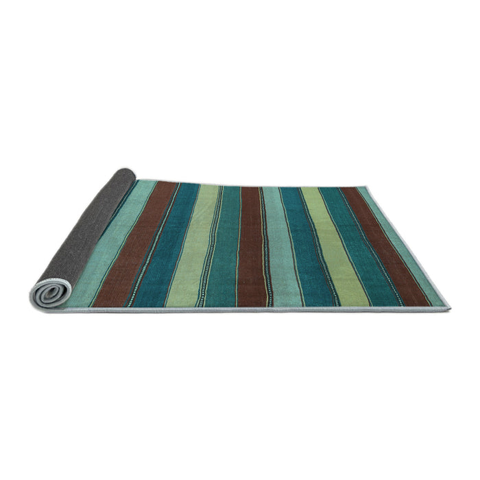Sideview of Southwestern Light Blue Country Rug, con2190lblu