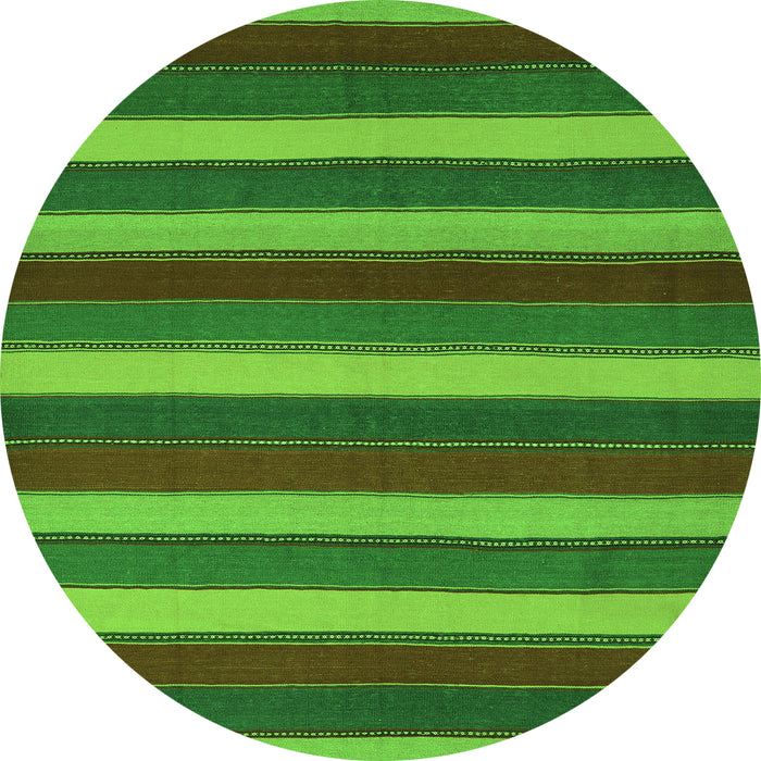 Machine Washable Southwestern Green Country Area Rugs, wshcon2190grn
