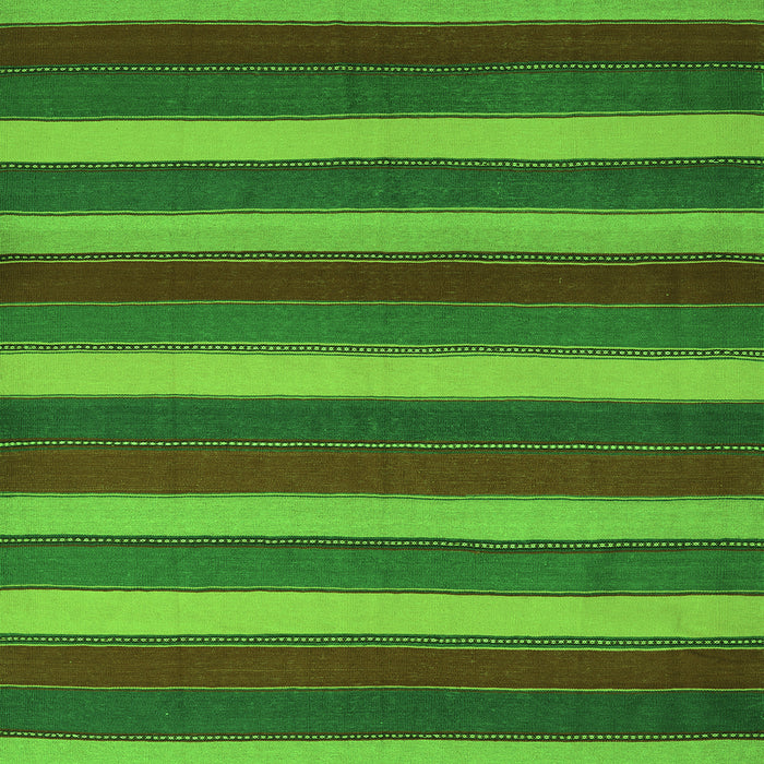 Serging Thickness of Southwestern Green Country Rug, con2190grn