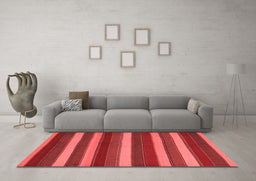 Country Red Washable Rugs