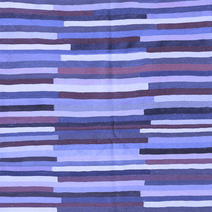 Machine Washable Southwestern Blue Country Rug, wshcon2191blu