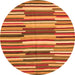 Square Southwestern Orange Country Rug, con2191org