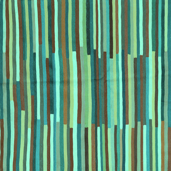 Square Southwestern Turquoise Country Rug, con2191turq